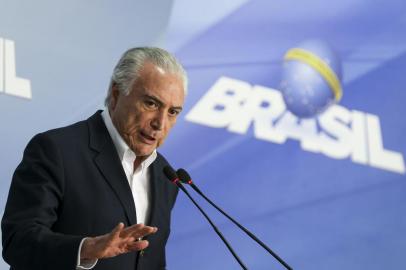  O presidente Michel Temer anuncia redução no preço do óleo diesel