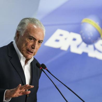  O presidente Michel Temer anuncia redução no preço do óleo diesel