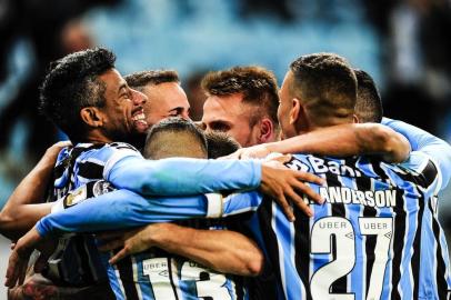  PORTO ALEGRE, RS, BRASIL, 23/05/2018 - Grêmio recebe o Defensor na Arena, pela fase de grupos da Libertadores. (FOTOGRAFO: ANDERSON FETTER / AGENCIA RBS)