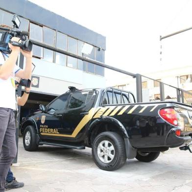  PORTO ALEGRE - BRASIL - Policia Federal prende empresário de transportes em ação contra locaute no RS. (FOTO: LAURO ALVES)