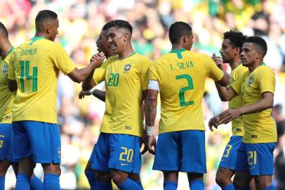  LIVERPOOL, INGLATERRA, 03-06-2018. Neymar volta, muda o jogo, e Brasil vence a Croácia em amistoso antes da  Copa do Mundo. (LUCAS FIGUEIREDO/CBF)