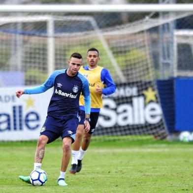  PORTO ALEGRE, RS, BRASIL, 04/06/2018  - Treino do Grêmio que ocorreu na tarde desta segunda feira.(FOTOGRAFO: ANDERSON FETTER / AGENCIA RBS)