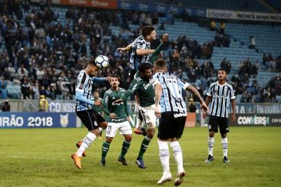  PORTO ALEGRE, RS, BRASIL, 06/06/2018 - Grêmio recebe o Palmeiras em jogo válido pela 10º rodada do Brasileirão. (FOTOGRAFO: ANDRÉ ÁVILA / AGENCIA RBS)