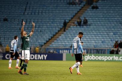  PORTO ALEGRE, RS, BRASIL, 06/06/2018 - Grêmio recebe o Palmeiras em jogo válido pela 10º rodada do Brasileirão. (FOTOGRAFO: ANDRÉ ÁVILA / AGENCIA RBS)