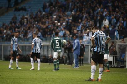  PORTO ALEGRE, RS, BRASIL, 06/06/2018 - Grêmio recebe o Palmeiras em jogo válido pela 10º rodada do Brasileirão. (FOTOGRAFO: ANDRÉ ÁVILA / AGENCIA RBS)