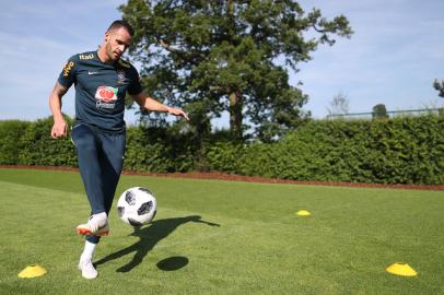 Treino no CT do Tottenham. Lucas Figueiredo/CBF