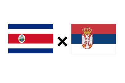 escudos, montagem, futebol, copa do mundo, costa rica, sérvia