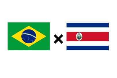 escudos, montagem, futebol, copa do mundo, brasil, costa rica