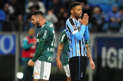  PORTO ALEGRE, RS, BRASIL, 06/06/2018 -Grêmio recebe o Palmeiras em jogo válido pela 10º rodada do Brasileirão. (FOTOGRAFO: LAURO ALVES / AGENCIA RBS)