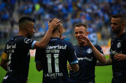  PORTO ALEGRE, RS, BRASIL, 10/06/2018- Grêmio recebe o América-MG na Arena, em jogo válido pela 11ª rodada do Brasilerão. (FOTOGRAFO: TADEU VILANI / AGENCIA RBS)