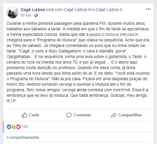 Reprodução / Facebook