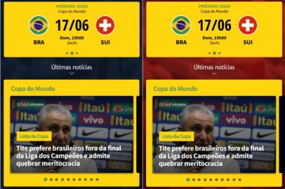 App GAUCHAZH, copa do mundo, futebol