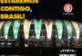 Inter colore Beira-Rio de verde e amarelo em homenagem à Seleção