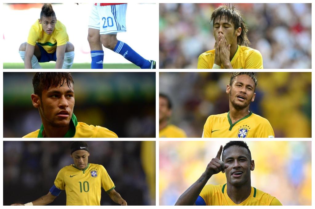 De moicano Pica-Pau a ninho do canarinho: confira os penteados de Neymar na  Seleção Brasileira | GZH