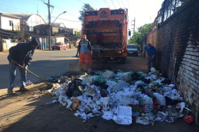 Nos primeiros seis meses de 2018, os focos de lixo irregulares na Capital dobraram em relação a 2017. na foto, Rua Frederico Mentz, bairro Humaitá.