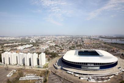  PORTO ALEGRE, RS, BRASIL - Imagens aéreas. Arena do Grêmio.