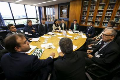 BRASÍLIA, 20/06/2018, Luiz Fux recebe empresários e caminhoneiros para discutir frete no STF