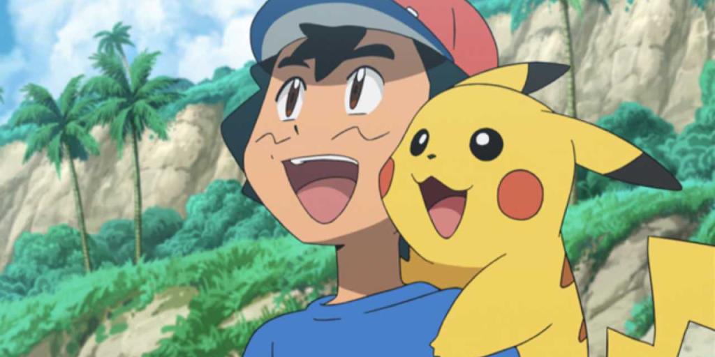 Cartoon Network Brasil - Boas notícias nesse mundo tão triste  #CNAcessível: Na imagem, Ash e Pikachu, de Pokémon Sun and Moon aparecem  juntos, sorrindo, em um fundo azul com triângulos brancos. No