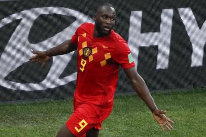 Belgiums forward Romelu Lukaku celebrates his second goal, his teams third, during the Russia 2018 World Cup Group G football match between Belgium and Panama at the Fisht Stadium in Sochi on June 18, 2018. / AFP PHOTO / Odd ANDERSEN / RESTRICTED TO EDITORIAL USE - NO MOBILE PUSH ALERTS/DOWNLOADS