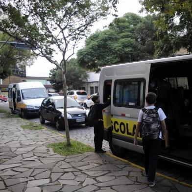  CAXIAS DO SUL, RS, BRASIL, 28/03/2018 - Pauta da geral sobre transporte escolar. (Marcelo Casagrande/Agência RBS)