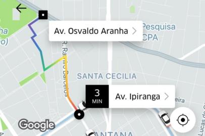 Uber exibe trajetos das corridas nas cores do arco-íris em homenagem à parada LGBT