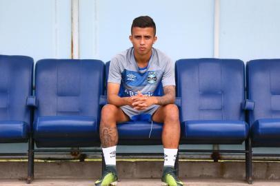  PORTO ALEGRE, RS, BRASIL, 26-01-2018: Entrevista com Matheus Henrique, meio campista destaque do time de transição do Grêmio (FOTO LAURO ALVES/AGÊNCIA RBS, Editoria de Esportes).