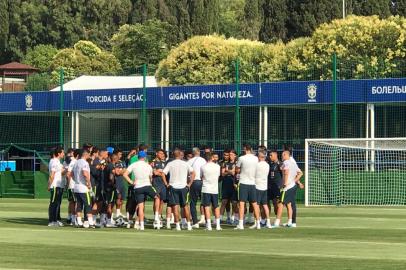 Treino da Seleção em Sochi. Tite. 