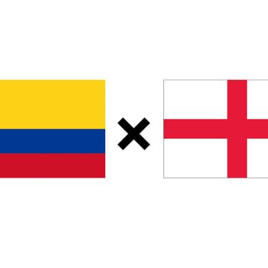 escudos, montagem, futebol, copa do mundo, colômbia, inglaterra