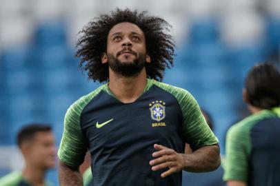 marcelo, seleção brasileira, futebol, treino, copa do mundo