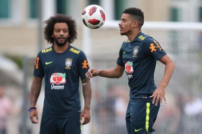  SOCHI, RÚSSIA, 04-07-2018. A Seleção Brasileira faz o último treino na cidade de Sochi nesta quarta-feira (4). Os comandados de Tite se despedem do CT que serviu como base da Canarinho na Copa do Mundo da Rússia até esta fase das quartas de final.