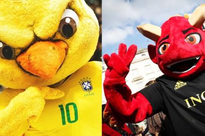 canarinho pistola red diabo vermelho belgica brasil copa