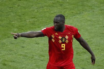  Belgiums forward Romelu Lukaku (L) vies for the header with Panamas defender Fidel Escobar during the Russia 2018 World Cup Group G football match between Belgium and Panama at the Fisht Stadium in Sochi on June 18, 2018. / AFP PHOTO / Odd ANDERSEN / RESTRICTED TO EDITORIAL USE - NO MOBILE PUSH ALERTS/DOWNLOADSEditoria: SPOLocal: SochiIndexador: ODD ANDERSENSecao: soccerFonte: AFPFotógrafo: STF