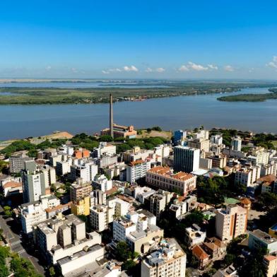 Vista aérea de Porto Alegre.Fotos aéreas para o aniversário de Porto AlegrePorto Alegre