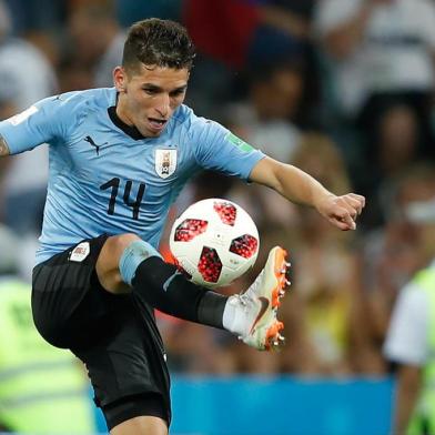 Lucas Torreira, volante da seleção do Uruguai na Copa do Mundo 2018