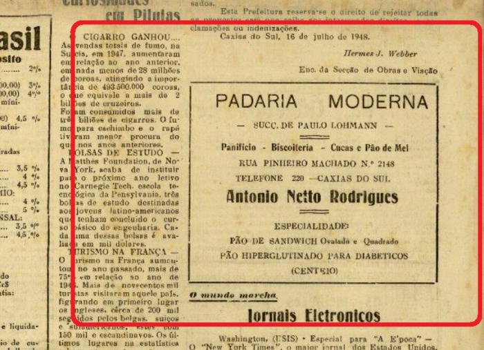 Acervo Centro de Memória da Câmara de Vereadores de Caxias do Sul / reprodução