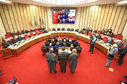  PORTO ALEGRE, RS, BRASIL - Posse de novo desembargador no TRF4, na capital.  