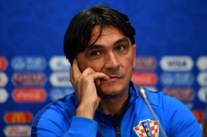 Croatias coach Zlatko Dalic gives a press conference at the Luzhniki Stadium in Moscow on July 10, 2018, on the eve of the Russia 2018 World Cup semi-final football match between Croatia and England. / AFP PHOTO / YURI CORTEZ