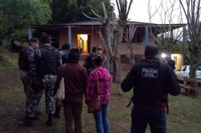  PELOTAS, RS, BRASIL - 16/07/2018 - Polícia prende sequestradores de mãe de Taison.