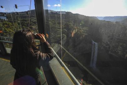  CANELA, RS, BRASIL 26/06/2018Situação das condições do parque da Cascata do Caracol em Canela. (Felipe Nyland/Agência RBS)Indexador: Felipe Nyland