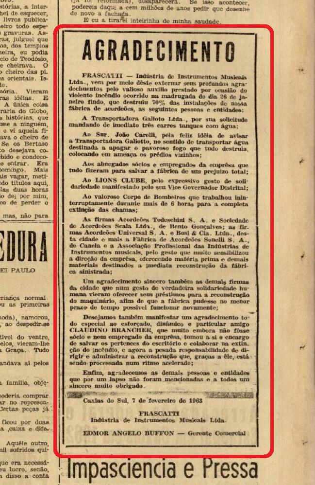 Acervo Centro de Memória da Câmara de Vereadores de Caxias do Sul / reprodução