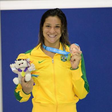 Saulo Cruz/Exemplus/COBJoanna MaranhÃ£o conquista o bronze. Centro AquÃ¡tico e complexo desportivo Pan Americano/Parapan Americano. Jogos Pan Americanos de Toronto, CanadÃ¡. 14/07/2015. Foto: Saulo Cruz/Exemplus/COBIndexador: Saulo Cruz/Exemplus/COBFotógrafo: RepÃ³rter FotogrÃ¡fico