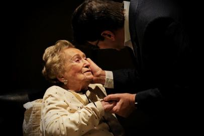  29/07/2018 Porto Alegre, Comemoração de 100 anos de Hertha Spier, sobrevivente de Campos de Concentração. Local Plaza São Rafael. Foto Júlio Cordeiro, AG. RBS