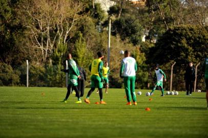  CAXIAS DO SUL, RS, BRASIL, 31/07/2018Treino fechado do Juventude no CT. (Lucas Amorelli/Agência RBS)