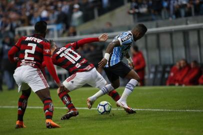  PORTO ALEGRE, RS, BRASIL, 01.08.2018. Grêmio enfrenta o Flamengo em partida válida pelas quartas de final da Copa do Brasil 2018, na Arena. Foto: André Ávila/Agência RBS