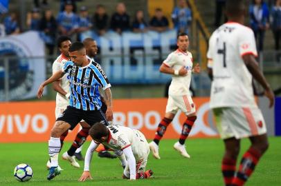  PORTO ALEGRE, RS, BRASIL, 04/08/2018 - Grêmio recebe o Flamengo pelo Brasileirão. (FOTOGRAFO: TADEU VILANI / AGENCIA RBS)