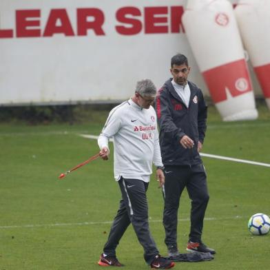  PORTO ALEGRE, RS, BRASIL - 08/08/2018 - Treino do Inter no CT Parque Gigante.