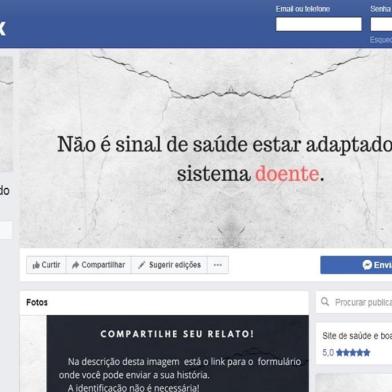 Previamente Hígido, página criada no Facebook por alunos da Faculdade de Medicina da UFRGS para expor relatos sobre distúrbios emocionais, ideação suicida, tentativas de suicídio e assédio moral por parte de professores.