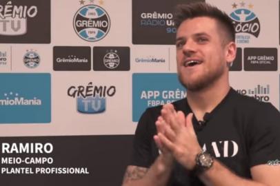 Volante Ramiro fala sobre o Dia dos Pais para a Grêmio TV