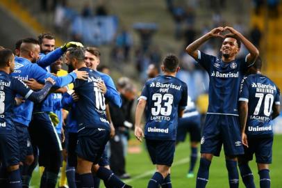  PORTO ALEGRE, RS, BRASIL, 12-08-2018. Grêmio enfrenta o Vitória na Arena pelo Campeonato Brasileiro. (LAURO ALVES/AGÊNCIA RBS)