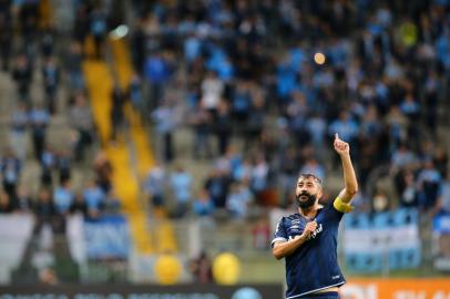  PORTO ALEGRE, RS, BRASIL, 12-08-2018. Grêmio enfrenta o Vitória na Arena pelo Campeonato Brasileiro. (LAURO ALVES/AGÊNCIA RBS)